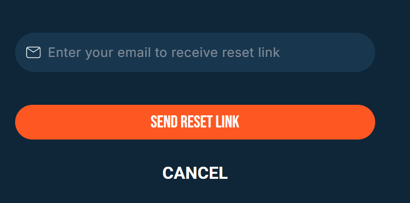 Enter email to reset password